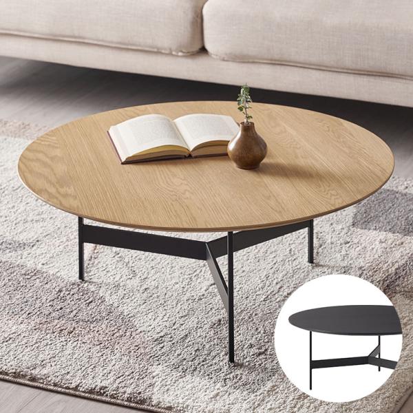 テーブル 円卓 丸型 ラウンド アイアン 天然木 家具 インテリア センター ダイニング コーヒー ...