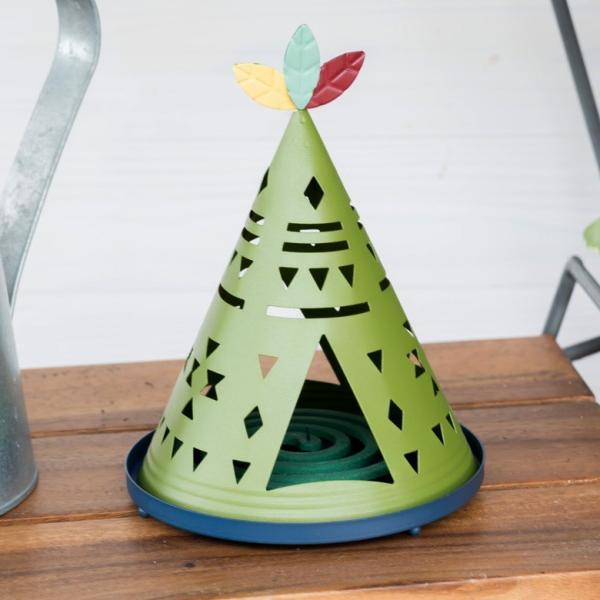 蚊取り線香ホルダー 蚊取り線香立て 蚊取り線香入れ ティピースタンド おしゃれ アイアン蚊遣り 蚊取...