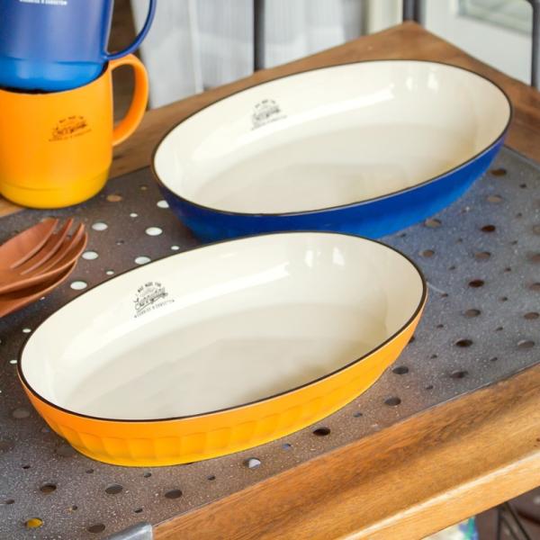 Sunnydayオーバルプレート 樹脂製 アウトドア キッズ お皿 プレート 中皿 大皿 楕円皿 キ...