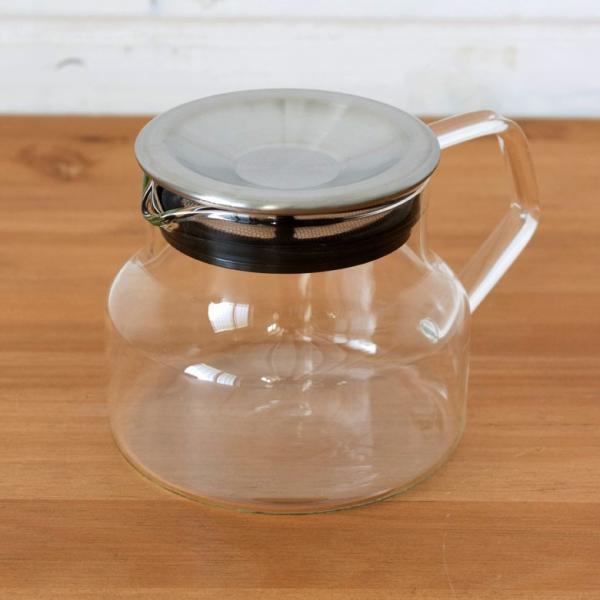 ティーポット 450ml 耐熱ガラス ガラス茶器 ガラスポット 電子レンジOK ガラスのみ 紅茶ポッ...