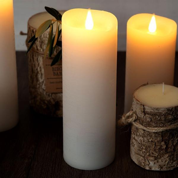 LEDキャンドルライト キャンドル型LEDライト イルミネーション エンキンドル ラスティクピラー ...