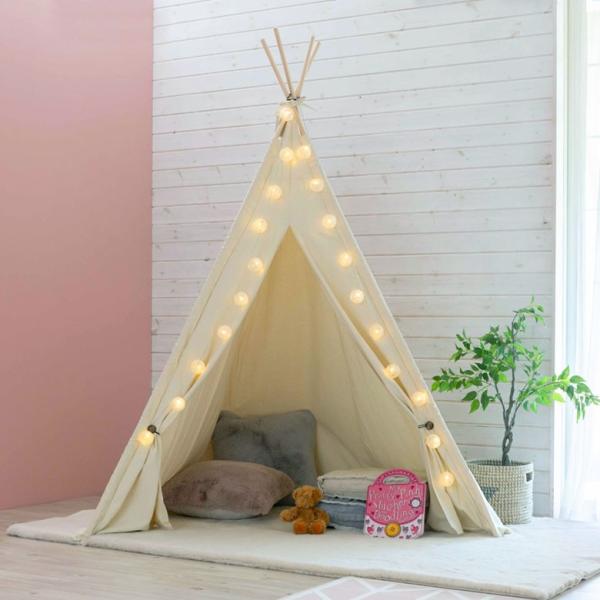 ティピー テント 布 木 子供用 幅120cm 高さ180cm 室内用 子ども キッズ家具 キッズテ...