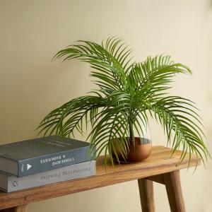 フェイク グリーン パームリーフ 観葉植物 結...の詳細画像1