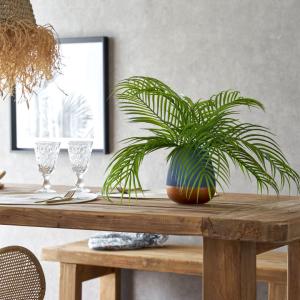 フェイク グリーン パームリーフ 観葉植物 結...の詳細画像3