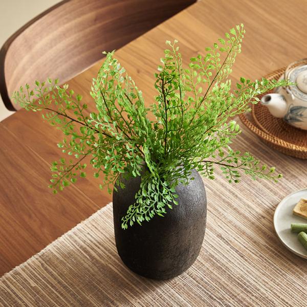 アジアンタム ブッシュ 造花 アーティフィシャル グリーン フェイク 高さ 35cm アート プラン...