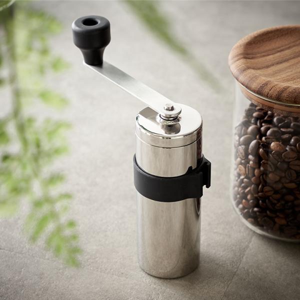 コーヒー ミル ステンレス 日本製 120ml 手 動 豆 挽き セラミック刃 粒度調節 分解 洗浄...