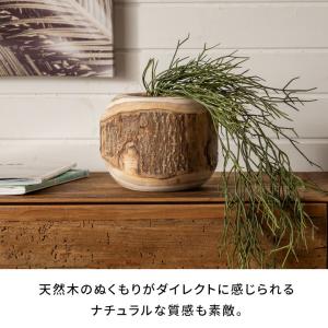 プランター カバー 鉢 天然 木 製 ウッド ...の詳細画像3