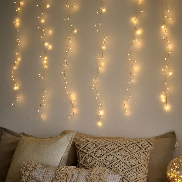 LED ライト クリスマス 電飾 ライン 120cm 6列 イルミネーション USB タイマー デコ...