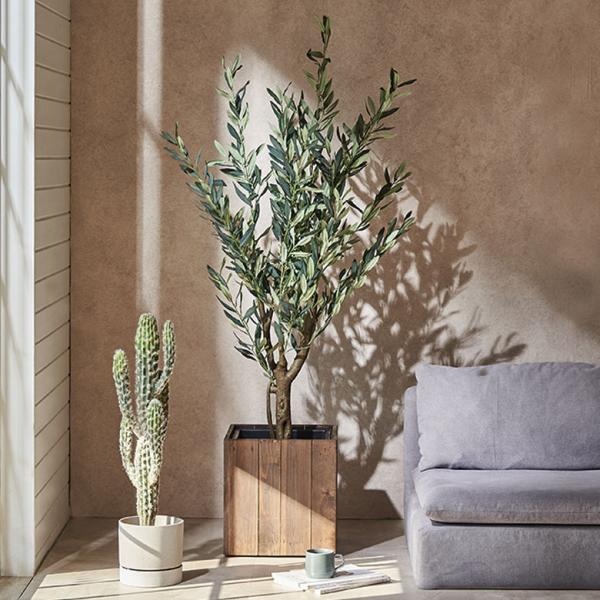 フェイクグリーン 大型 人工 観葉植物  インテリアグリーン フェイク オリーブ アートグリーン 樹...