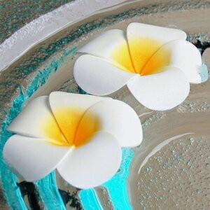 アジアン雑貨 プルメリア 造花 インテリアフラ...の詳細画像1