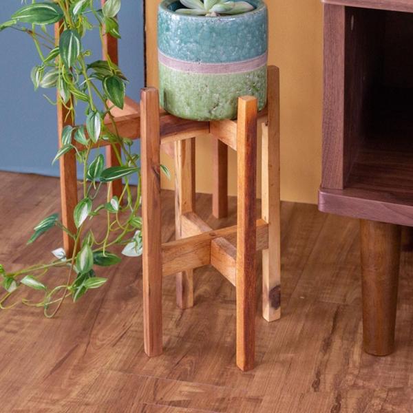 ウッドスタンド プランタースタンド 植木鉢スタンド ウッド スタンド 高さ30cm 木製 スタンド ...