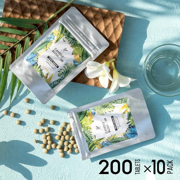 お得な10個セット キャンドルブッシュ 100パーセント配合 キャンドルブッシュ100 粒タイプ 2...