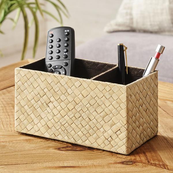 ペン立て マルチスタンドケース 小物収納 パンダン 約 W 18.5cm D 10cm H 10cm...