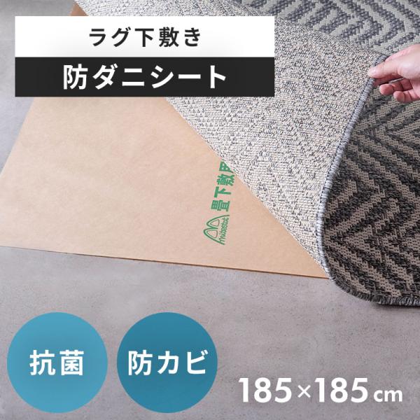 日本製 防ダニシート 185×185cm 200×200cm 防ダニ ラグ 畳の上 防カビシート 国...