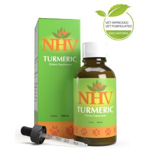 肝臓、胆のうのケアに　カナダNHV社 100ML Turmeric for Pets 犬用 ペット用 猫 犬 免疫力 ハーブ 無添加 老犬 液体 健康維持 オーガニック シニア ペット｜elementsjapan