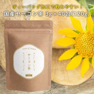 Grace of Nature ヤーコン茶 ティーバッグ 3g×40包入 国産 ノンカフェイン 無添加 無農薬 健康茶