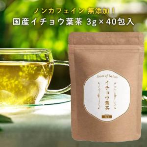 Grace of Nature イチョウ葉茶 ティーバッグ 3g×40包入 国産 ノンカフェイン 無添加 無農薬 健康茶
