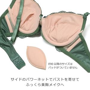 ワイヤーブラジャー ショーツセット E・F・G...の詳細画像2