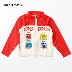 ネコポス発送!長袖 ラッシュガード 新幹線 キ...の詳細画像2
