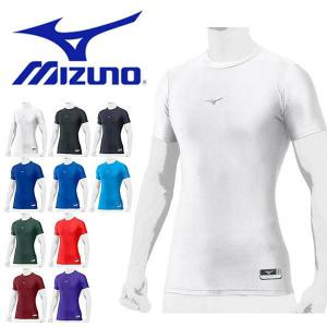 ゆうパケット発送！ 送料無料 半額以下 55％off インナー メンズ ミズノ MIZUNO バイオギア 丸首 半袖 シャツ インナーシャツ アンダーシャツ 野球 12JA8C31