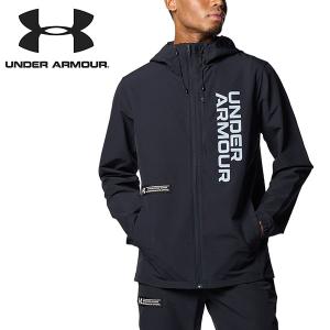 得割40 ウーブン パーカー メンズ アンダーアーマー UNDER ARMOUR フルジップ ジャケット フーディー 撥水 裏起毛 スポーツ 大きいサイズ 1381347｜elephant