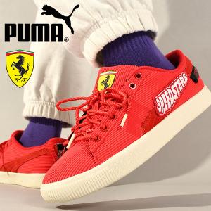 プーマ スニーカー PUMA メンズ FERRARI CLYDE GC フェラーリ コラボ モータースポーツ 靴 307826