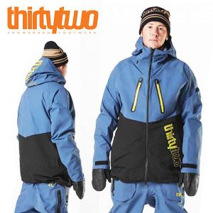 スノーボードウェア ThirtyTwo 32 サーティーツー TM-3 JACKET ティーエム ジャケット メンズ ブルー サーティーツー 2023-2024冬新作 25%off