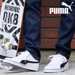 30%off スニーカー プーマ PUMA メンズ ブレーク ポイント VULC シューズ 靴 ローカット 白 黒 372290