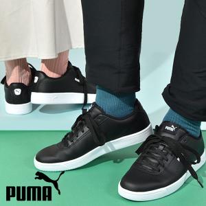 レザーでこのプライス  天然皮革 スニーカー プーマ PUMA メンズ レディース プーマ コート ピュア COURT PURE 26%off 374766