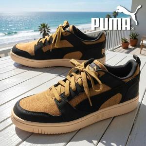 アッパー麻素材 プーマ メンズ スニーカー PUMA リバウンド V6 ロウ H ローカット シューズ 靴 2026春夏新作 407402