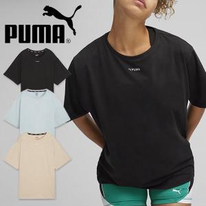 ゆうパケット対応可能！プーマ レディース 半袖 Tシャツ PUMA FIT オーバーサイズ SS Tシャツ ワンポイント ロゴ トレーニング ウェア 2024春夏新作 525498｜elephant