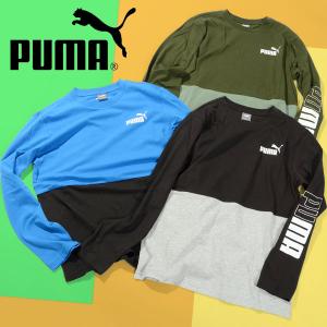 30%off プーマ キッズ 長袖 Tシャツ PUMA POWER LS Tシャツ ジュニア 子供 ロゴ ロンT 子供服 677720