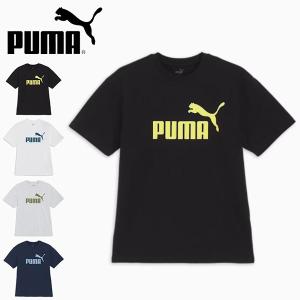 ゆうパケット対応可能！プーマ メンズ レディース 半袖 Tシャツ PUMA ESS+ MX NO1 ロゴ リラックス SS Tシャツ ビッグロゴ クルーネック 2024春夏新作 680695｜elephant