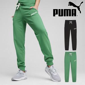 プーマ レディース 裾リブ スウェットパンツ 下 PUMA ESS+ BLOSSOM スウェット パンツ ジャージ スエット ロングパンツ 2024春夏新作 681165｜elephant