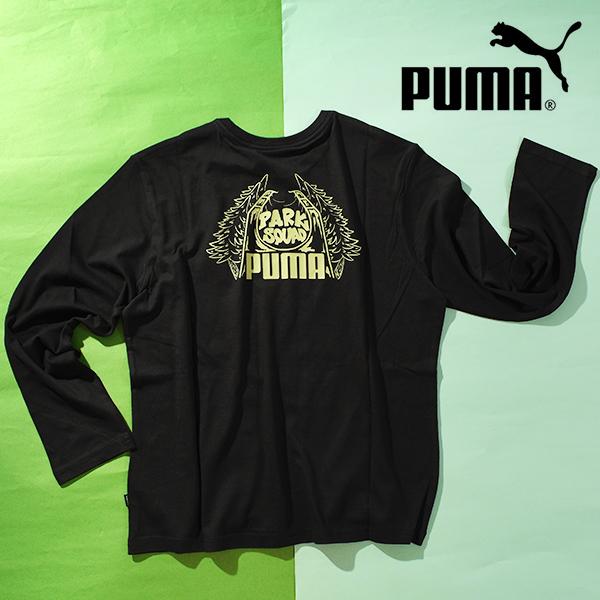 プーマ キッズ 長袖 Tシャツ PUMA ESS+ MID90S ロングスリーブ ジュニア 子供 ロ...