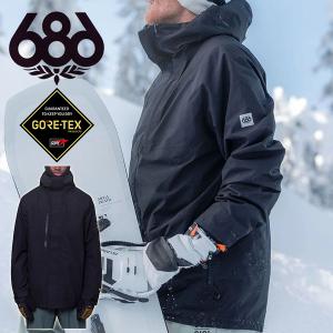 30%off スノーボードウェア 686 SIX EIGHT SIX GORE-TEX CORE SHELL JACKET メンズ ブラック ゴアテックス ジャケット スノボ｜elephant