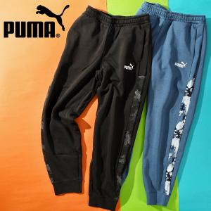 プーマ キッズ 裾リブ スウェット パンツ 下 PUMA ESS CAMO Sweatpants FL B ジュニア 子供 迷彩柄 カモ柄 ロングパンツ 2025秋冬新作 691241