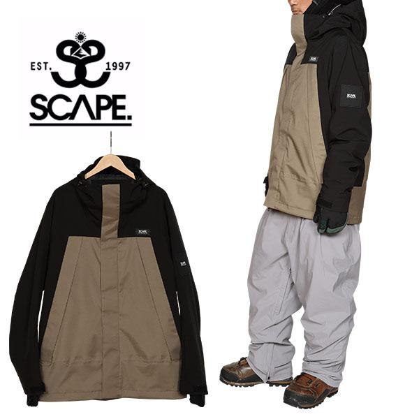 スノーボードウェア SCAPE エスケープ カーキ UTOPIA JACKET メンズ レディース ...