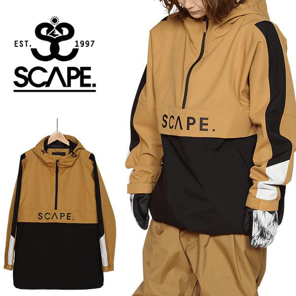 30%off スノーボードウェア SCAPE エスケープ ブラウン ANORAK メンズ レディース...