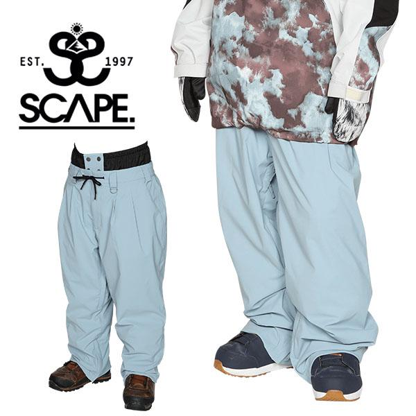 ラスト1着 Lサイズ スノーボードウェア SCAPE エスケープ ブルー系 WORK PANTS メ...