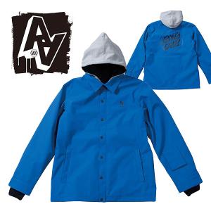 スノーボードウェア コーチジャケット AA HARDWEAR ダブルエー ハードウェア COACH JACKET メンズ ブルー スノボ  2023-2024冬新作 25%off