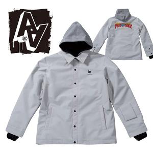 スノーボードウェア コーチジャケット AA HARDWEAR ダブルエー ハードウェア グレー系 COACH JACKET メンズ ジャケット スノボ  2023-2024冬新作 25%off｜elephant