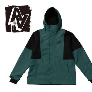 スノーボードウェア AA HARDWEAR ダブルエー ハードウェア グリーン SC FULLZIP JACKET ジャケット ユニセックス スノボ ウェア 2023-2024冬新作の商品画像