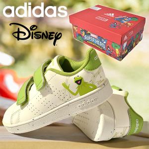 アディダス ベビーシューズ adidas ADVANCOURT MUPPETS CF I Disney ディズニー マペット ショー カーミット ベルクロ スニーカー 2022秋新作 GY6586