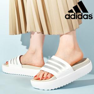 ブランド公式商品認証店 アディダス レディース 厚底 サンダル もちもちクッション adidas アディレッタ シャワー 2024春夏新色 HQ6179 HQ6180 IE9703