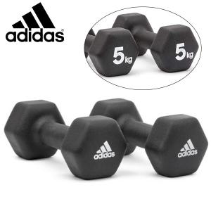 アディダス adidas ダンベル 5kg ペア 2個セット 鉄アレイ コンパクト トレーニング ダイエット 筋トレ ADWT-11405｜エレファントSPORTS