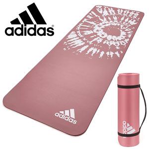 アディダス adidas ストレッチ＆ヨガマット 10mm ヘイズィロゼ トレーニング ピラティス フィットネス 宅トレ グッズ ADYG-10200PK