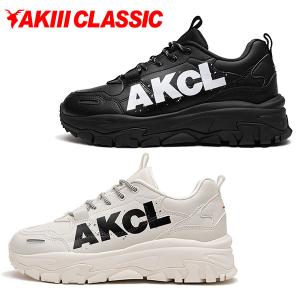 アキクラシック 厚底スニーカー AKIIICLASSIC レディース URBAN TRACKER ビッグロゴ ボリュームソール ダッドシューズ 韓国 靴 AKC0082の商品画像