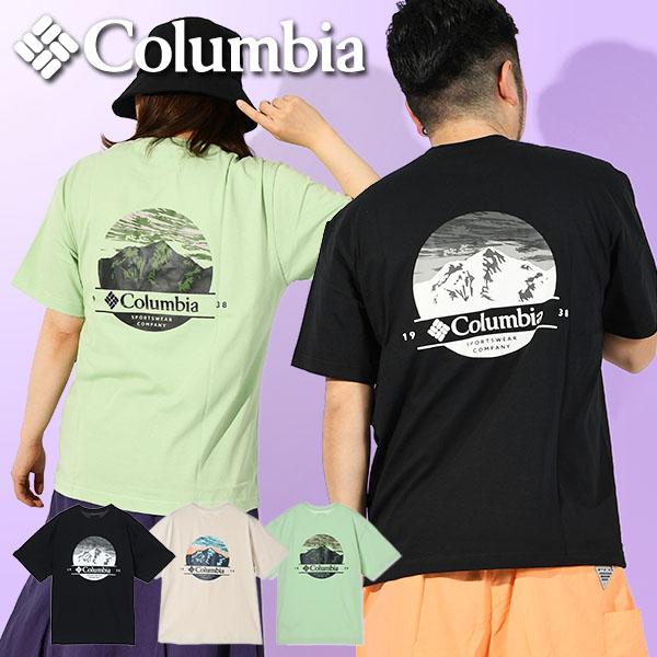 ゆうパケット対応可能！コロンビア 半袖Tシャツ Columbia メンズ レディース バックプリント...