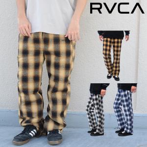 半額 67%off 送料無料 チェックパンツ RVCA ルーカ PAN チェック パンツ チノ イージーパンツ ロングパンツ メンズ サーフ｜elephant